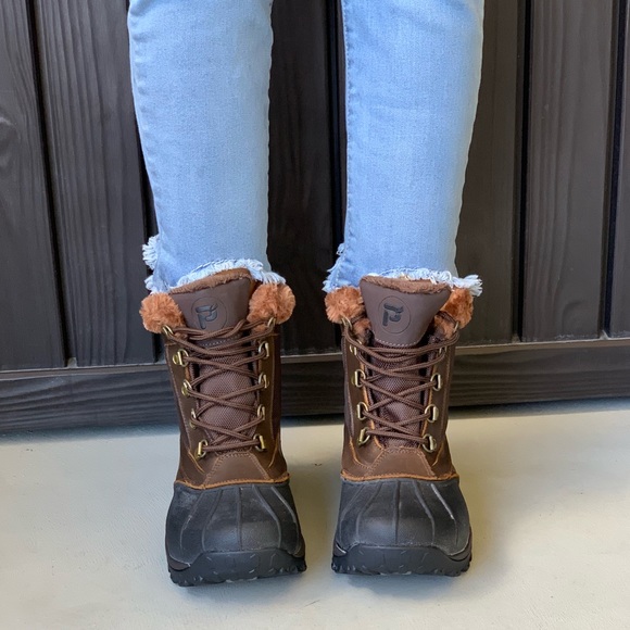 Mid Lace Waterproof Duck Boots